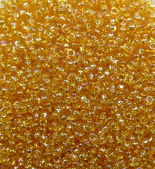 TR-15-0162B Toho rocailles 15-0 Transparent Rainbow Med Topaz color 162B