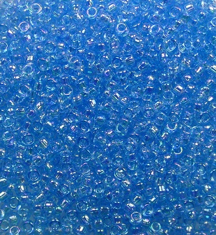 TR-15-0163 Toho rocailles 15-0 Transparent Rainbow Aquamarine color 163