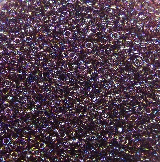 TR-15-0166B Toho rocailles 15-0 Transparent Rainbow Med Amethyst color 166B