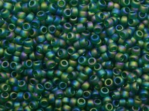 TR-15-0179F Transparent Rainbow Frosted Green Emerald