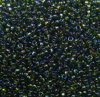 TR-15-0180 Toho rocailles 15-0 Transparent Rainbow Olivine color 180