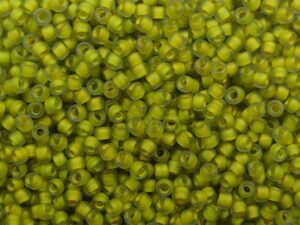 TR-15-0246FM Frosted Inside Color Luster Black Diamond Opaque Yellow Lined - Afbeelding 1