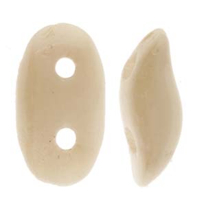 WAV-03000-14413 Wave Bead 7x3mm Chalk White Champagne Luster color 03000-14413-detail