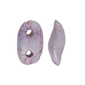 WAV-03000-15726 Wave Bead 7x3mm Chalk White Lila Vega Luster color 03000-15726-detail