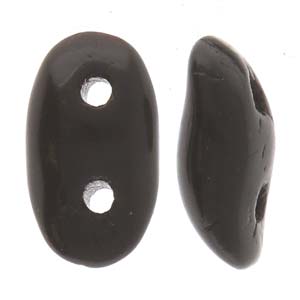 WAV-23980 Wave Bead 7x3mm Jet color 23980-detail