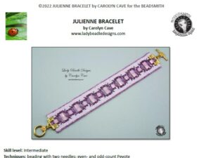 HTL Gratis Patroon bij Delica's 11/0, Tila's, Half Tila's of Quarter Tila's: Julienne Bracelet
