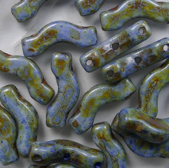 BrB-02010-65325 Bridge Beads 3x12 mm Sage color 02010-65325