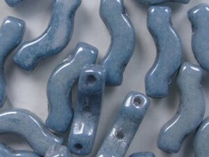 BrB-03000-14464 Bridge Beads Chalk White Blue Luster 5 gram - Afbeelding 2