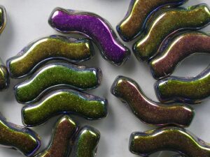 BrB-23980-28103 Bridge Beads Jet Full Vitrail 5 gram - Afbeelding 2
