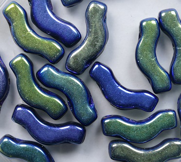 BrB-23980-28703 Bridge Beads 3x12 mm Jet Full AB color 23980-28703
