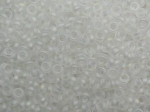 M-SPR-2-0131FR Matte Crystal AB Miyuki Spacer beads 2,2x1 mm - Afbeelding 1
