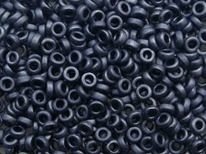 M-SPR-2-2001 Matte Gunmetal Miyuki Spacer beads 2,2x1 mm - Afbeelding 1
