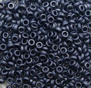 M-SPR-2-2001 Miyuki Spacer beads, 2,2×1 mm, Matte Gunmetal, kleurnummer 2001
