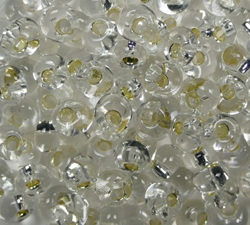 TM-04-0021 Toho Magatama 4 mm Silver Lined Crystal color 21