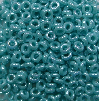 TN-08-0132 Toho Demi Rounds 8-0 Opaque Lustered Turquoise color 132