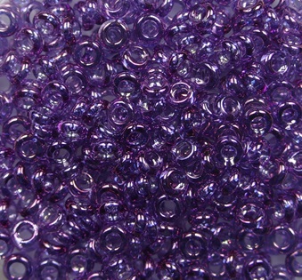 TN-08-0205 Toho Demi Rounds 8-0 Gold-Lustered Dark Amethyst color 205