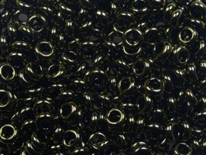 TN-08-0422 Gold Lustered Dark Chocolate Bronze TOHO Demi Round - Afbeelding 1