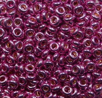 TN-08-PF0553 Toho Demi Rounds 8-0 Permanent Finish Galvanized Pink Lilac color PF553