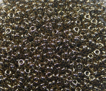 TN-11-0204 Toho Demi Rounds 11-0 Gold-Lustered Montana Blue color 204