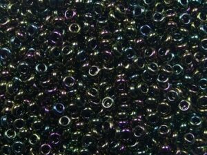 TN-11-0508 Higher Metallic Iris Olivine TOHO Demi Round - Afbeelding 1