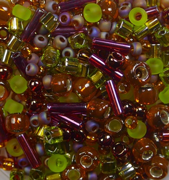 TX-01-3227 Toho Multi Shape-Color Mix Ureshii- Olivine-Orange Mix color 3227