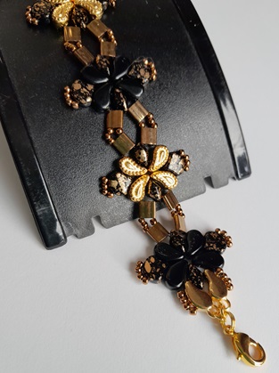 kit aylia bracelet goud bronze zwart