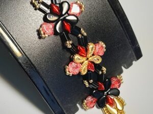 KIT Aylia Bracelet, Goud Rood Zwart, by Cora Sparidaans KIT