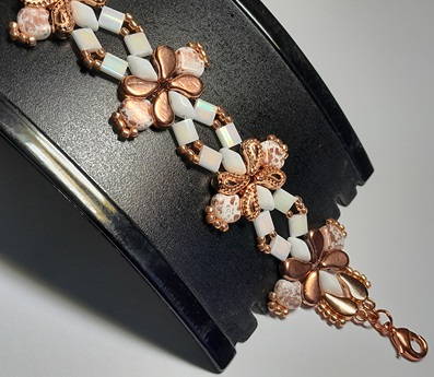 kit aylia bracelet rose goud wit