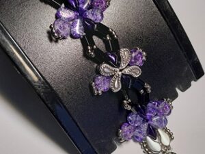 KIT Aylia Bracelet, Zilver-Paars Zwart, by Cora Sparidaans KIT