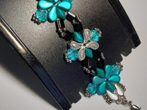 KIT Aylia Bracelet, Zilver-Turquoise, by Cora Sparidaans KIT - Afbeelding 1