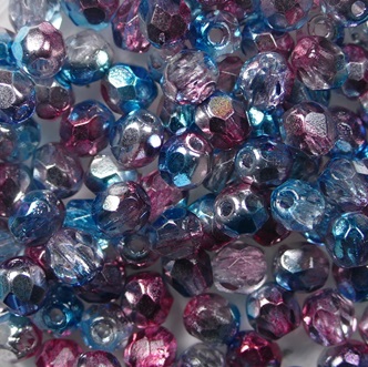 FP1-04-00030-48213 firepolish facet 4 mm Crystal Metallic Labrador Blue Zircon Cerise color 00030-48213