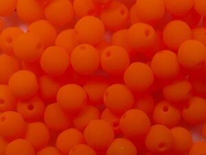 04-R-25122AL Neon Orange Round 4 mm. 100 Pc. - Afbeelding 1