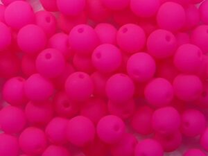 04-R-25123AL Neon Pink Round 4 mm. 100 Pc.