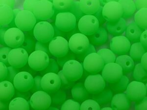 04-R-25124AL Neon Green Round 4 mm. 100 Pc.