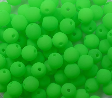 04-R-25124AL round beads 4 mm Neon Green color 25124AL