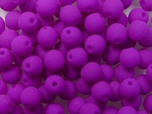 04-R-25125AL Neon Purple Round 4 mm. 100 Pc.