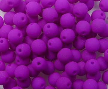 04-R-25125AL round beads 4 mm Neon Purple color 25125AL