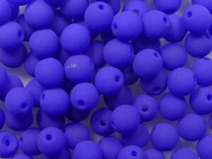 04-R-25126AL Neon Ocean Blue Round 4 mm. 100 Pc. - Afbeelding 1