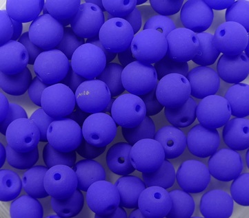 04-R-25126AL round beads 4 mm Neon Ocean Blue color 25126AL