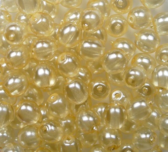 04-R-63141CR round beads 4 mm Transparent Pearl Oyster color 63141CR