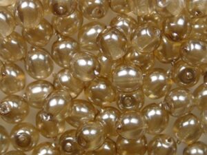 04-R-63163CR Transparent Pearl Hazelwood Round 4 mm. 100 Pc. - Afbeelding 1