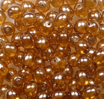 04-R-63164CR round beads 4 mm Transparent Pearl Sand Castle color 63164CR