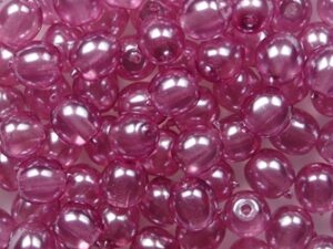 04-R-63287CR Transparent Pearl Lavender Round 4 mm. 100 Pc. - Afbeelding 1