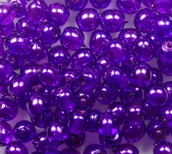 04-R-63294CR round beads 4 mm Transparent Pearl Violet color 63294CR