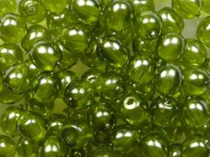 04-R-63555CR Transparent Pearl Wild Olive Round 4 mm. 100 Pc.