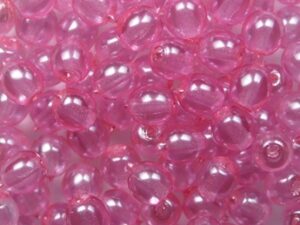 04-R-63755CR Transparent Pearl Flamingo Round 4 mm. 100 Pc.
