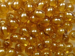 04-R-63865CR Transparent Pearl Sepia Round 4 mm. 100 Pc.