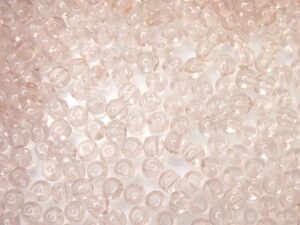 04-R-70110 Rosaline druk round Glass beads 4 mm