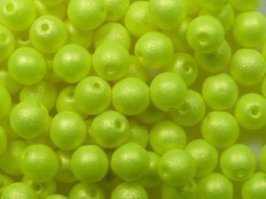 04-R-92965 Neon Yellow Round 4 mm. 100 Pc.