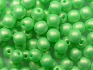 04-R-92968 Neon Green Round 4 mm. 100 Pc. - Afbeelding 1